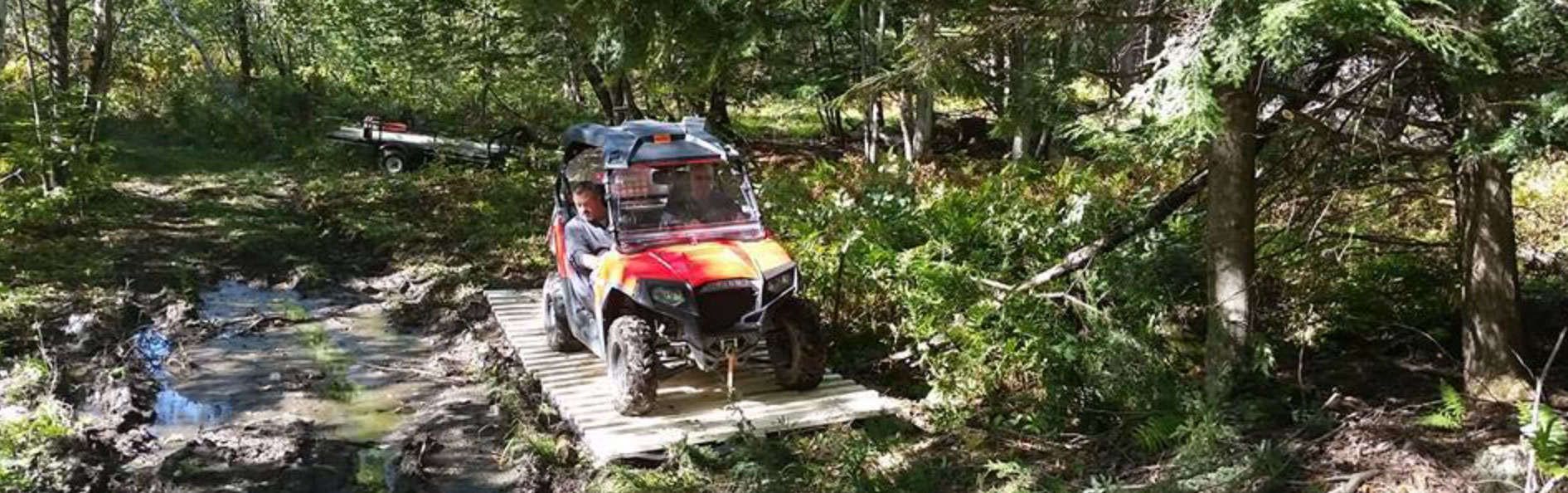 ATV on bridge